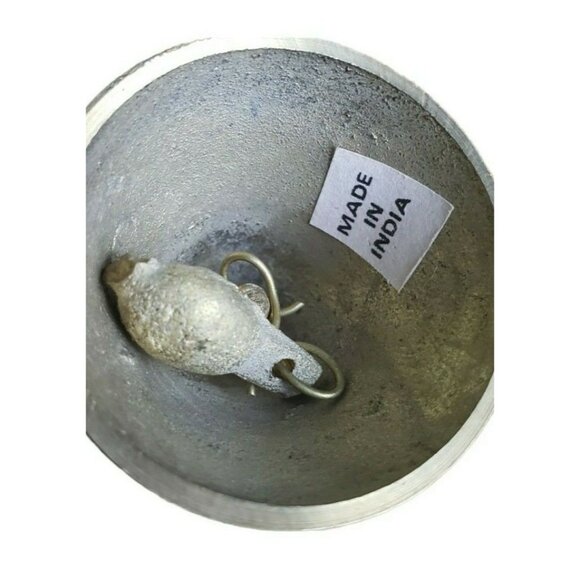 Brass Bell Circular Top Mini Cone Shaped India Home Decor 1.5" Gold Colored - Picture 5 of 6